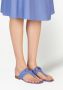 Ferragamo Gancini leather flat sandals Blue - Thumbnail 5