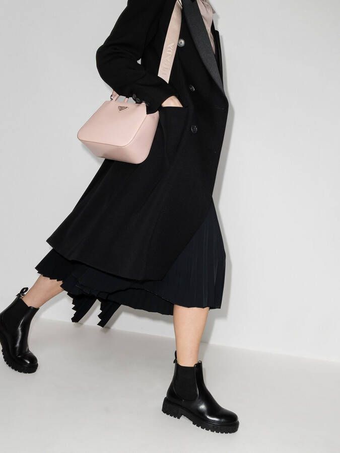 Ferragamo Gancini logo detail Chelsea boots Black