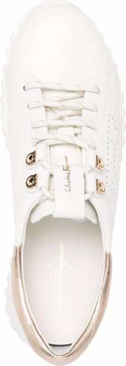 Ferragamo Gancini low-top sneakers White