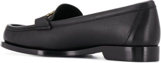Ferragamo Gancini mocassin loafers Black