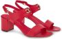 Ferragamo Gancini-plaque block-heel sandals Red - Thumbnail 2
