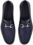 Ferragamo Gancini-plaque leather loafers Blue - Thumbnail 4