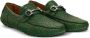 Ferragamo Gancini-plaque leather loafers Green - Thumbnail 2
