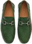 Ferragamo Gancini-plaque leather loafers Green - Thumbnail 4