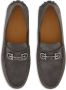 Ferragamo Gancini-plaque leather loafers Grey - Thumbnail 4