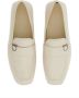 Ferragamo Gancini-plaque leather loafers White - Thumbnail 4