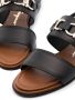 Ferragamo Gancini-plaque leather sandals Black - Thumbnail 4