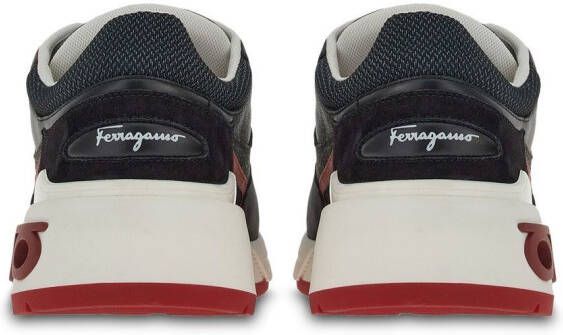 Ferragamo Gancini-plaque low-top sneakers Black