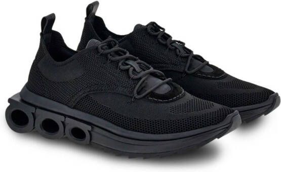 Ferragamo knitted running sneakers Black