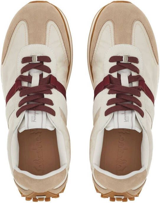 Ferragamo Gancini-plaque low-top sneakers Neutrals