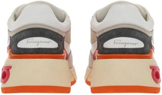Ferragamo Gancini-plaque low-top sneakers White