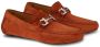 Ferragamo Gancini-plaque suede loafers Red - Thumbnail 2