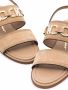Ferragamo Gancini-plaque suede sandals Neutrals - Thumbnail 2