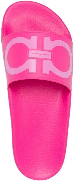 Ferragamo Gancini pool slides Pink
