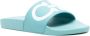 Ferragamo Gancini-print slides Blue - Thumbnail 2