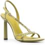 Ferragamo Gancini rhinestone-embellished sandals Green - Thumbnail 2