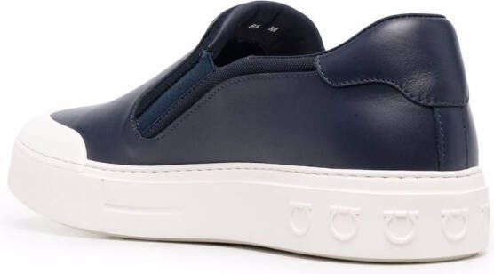 Ferragamo Gancini slip-on sneakers Blue