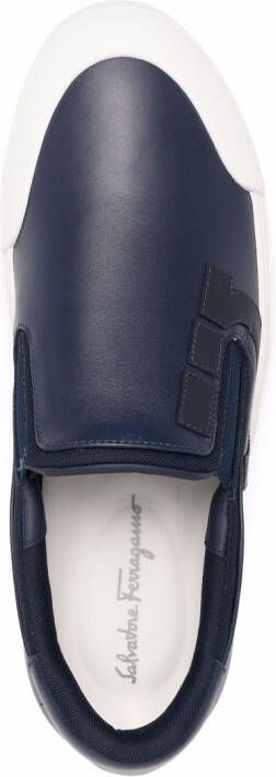 Ferragamo Gancini slip-on sneakers Blue
