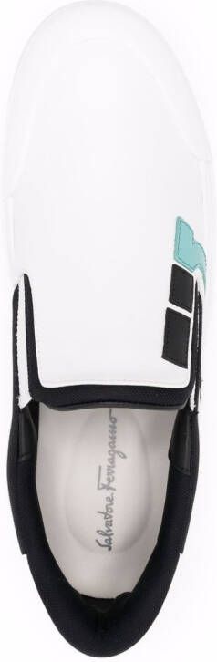 Ferragamo Gancini slip-on sneakers White
