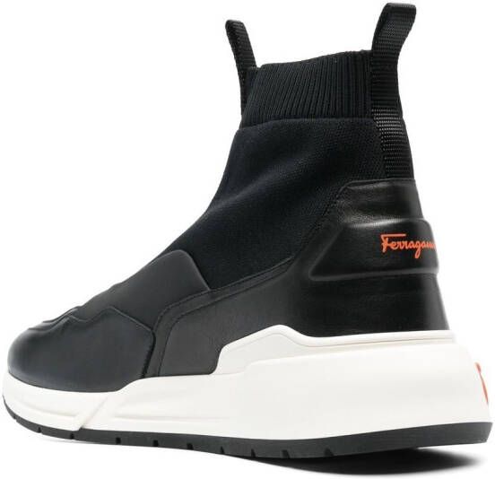 Ferragamo Gancini Sock high-top sneakers Black