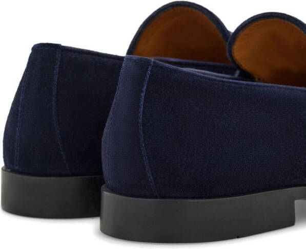 Ferragamo Gancini suede loafers Blue