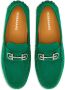 Ferragamo Gancini suede loafers Green - Thumbnail 4