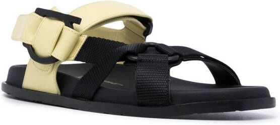 Ferragamo Gancini touch-strap sandals Yellow