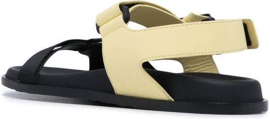 Ferragamo Gancini touch-strap sandals Yellow