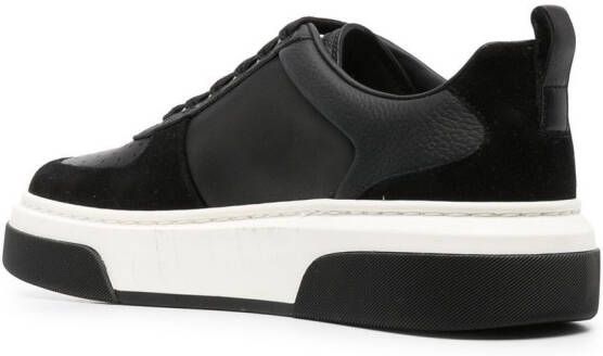 Ferragamo Gancini two-tone sneakers Black