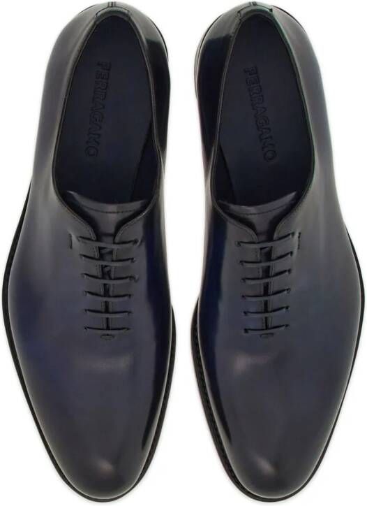 Ferragamo gradient leather Oxford shoes Blue