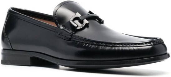 Ferragamo Grandioso Gancini-buckle loafers Black