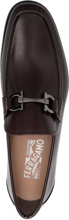 Ferragamo Grandioso Gancini-buckle loafers Purple