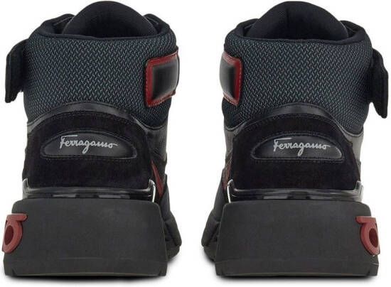Ferragamo hi-top lace-up sneakers Black