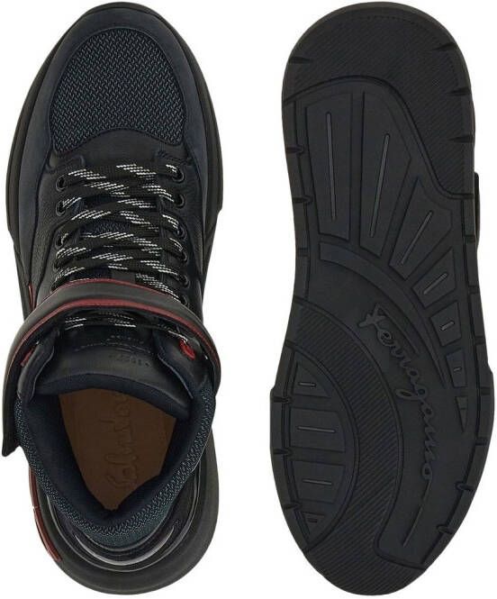 Ferragamo hi-top lace-up sneakers Black