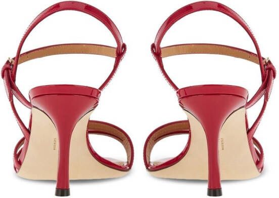 Ferragamo high-shine finish 70mm sandals Red