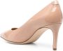 Ferragamo high-shine finish 80mm pumps Neutrals - Thumbnail 3
