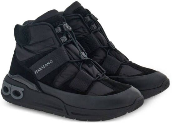 Ferragamo high-top trekking sneakers Black