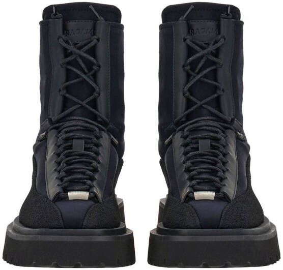 Ferragamo Hybrid Combat boots Black