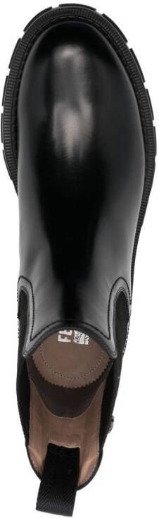 Ferragamo Iago leather chelsea boots Black