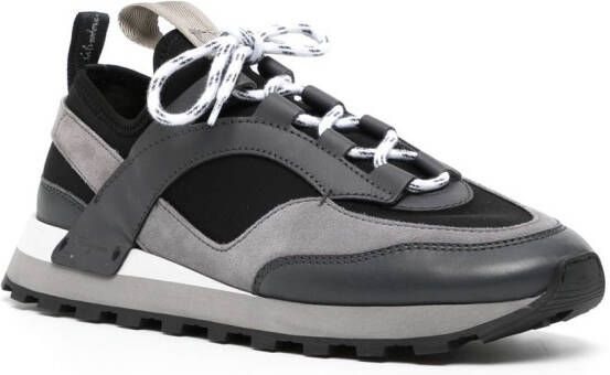 Ferragamo Indy panelled-design sneakers Black