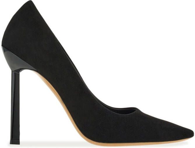 Ferragamo Justina 110mm suede pumps Black