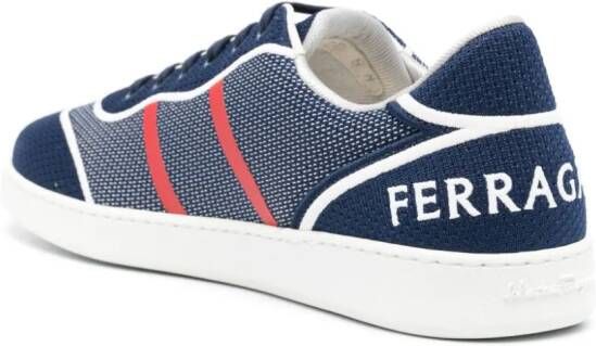 Ferragamo knitted low-top sneakers Blue