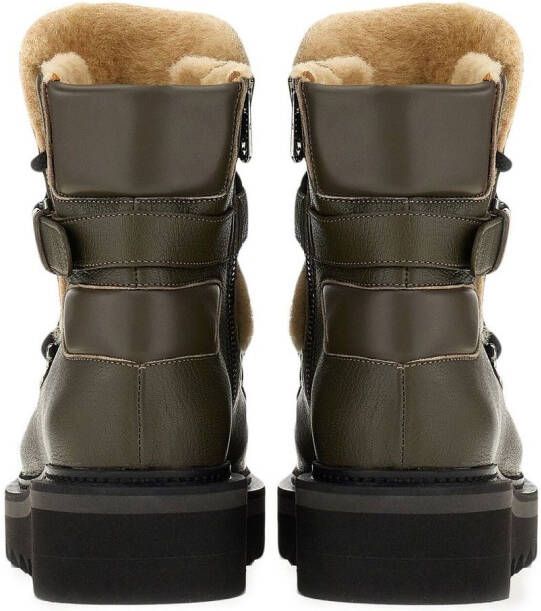 Ferragamo lace-up hiking boots Brown