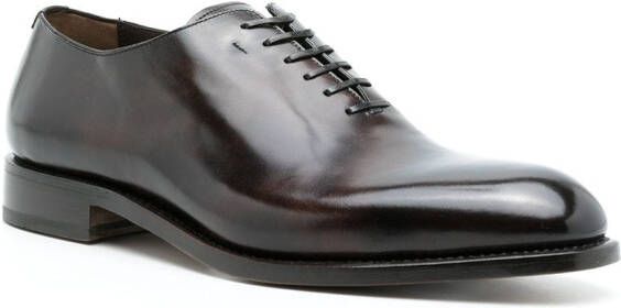 Ferragamo lace-up leather Derby shoes Brown