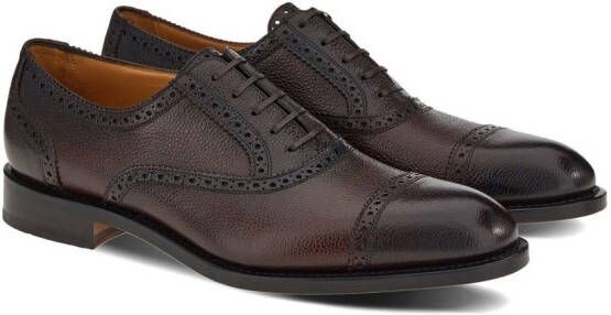 Ferragamo lace-up leather brogues Brown