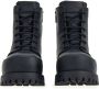 Ferragamo lace-up leather combat boots Black - Thumbnail 4
