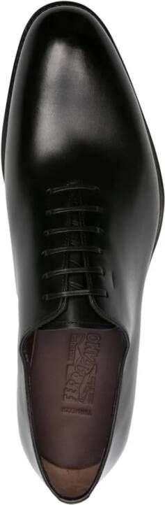 Ferragamo lace-up leather derby shoes Black