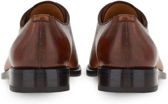 Ferragamo lace-up leather shoes Brown