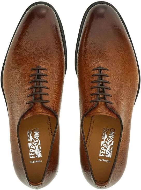 Ferragamo lace-up leather shoes Brown