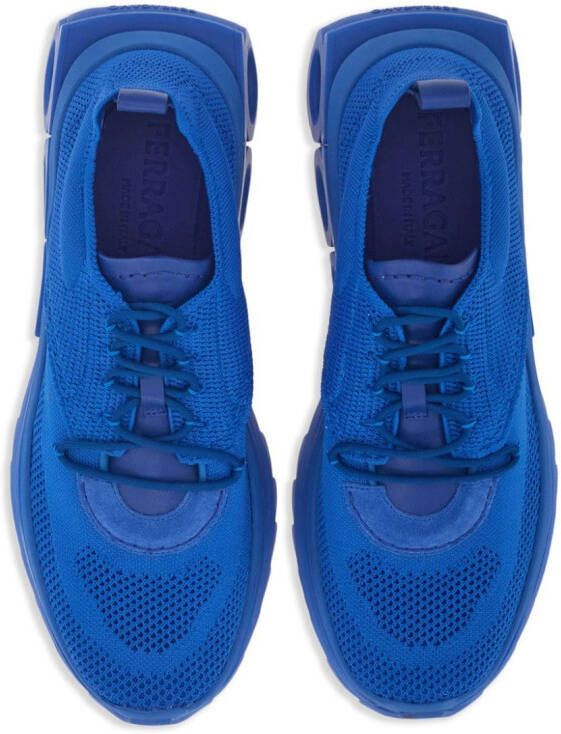 Ferragamo knitted running sneakers Blue